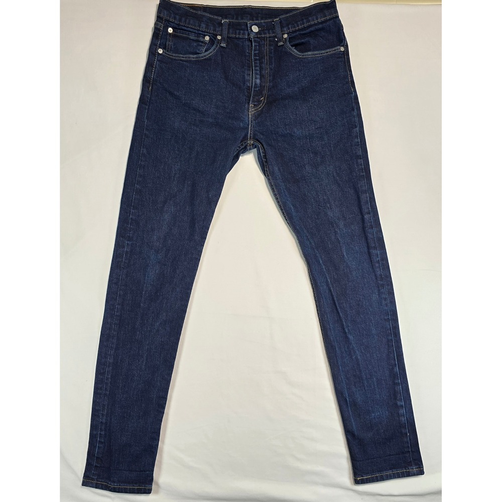 Levis 512 Slim Taper Fit‎ Jeans Mens 34x34 Dark Wash Indigo Denim 28833-0025